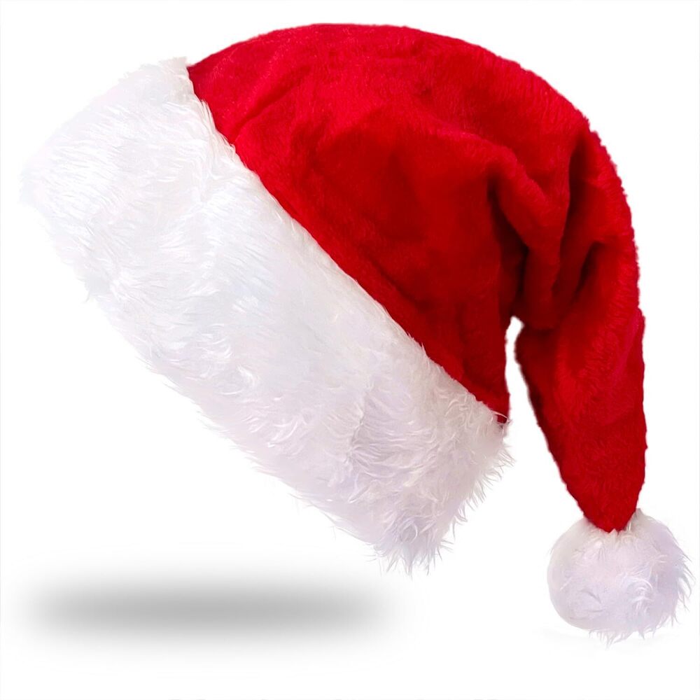 9005 Red Santa Hat Christmas Hat Adult Xmas Holiday Santa Unisex Comfort